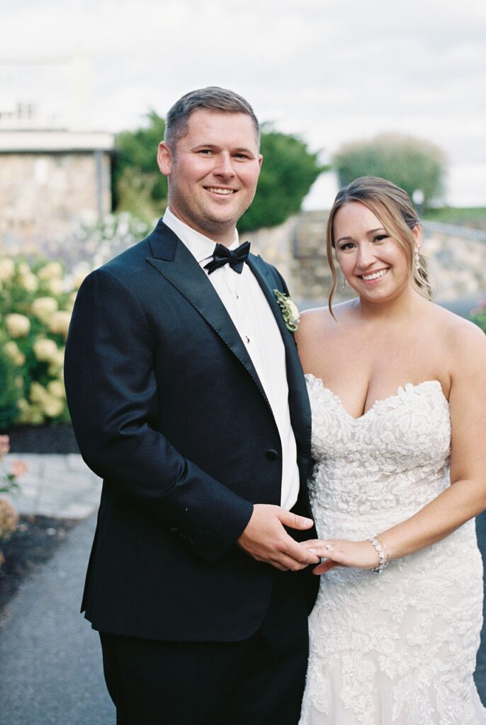 wedding portraits at Tedesco Country Club in Marblehead