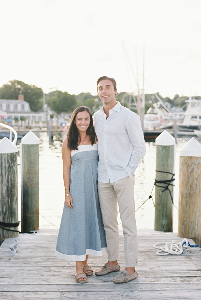dockside engagement session at Garde East Vineyard Haven