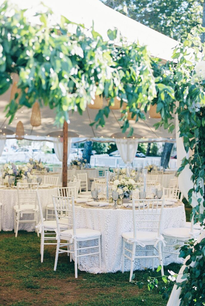 Sailcloth Tent at the Daniel Fisher House