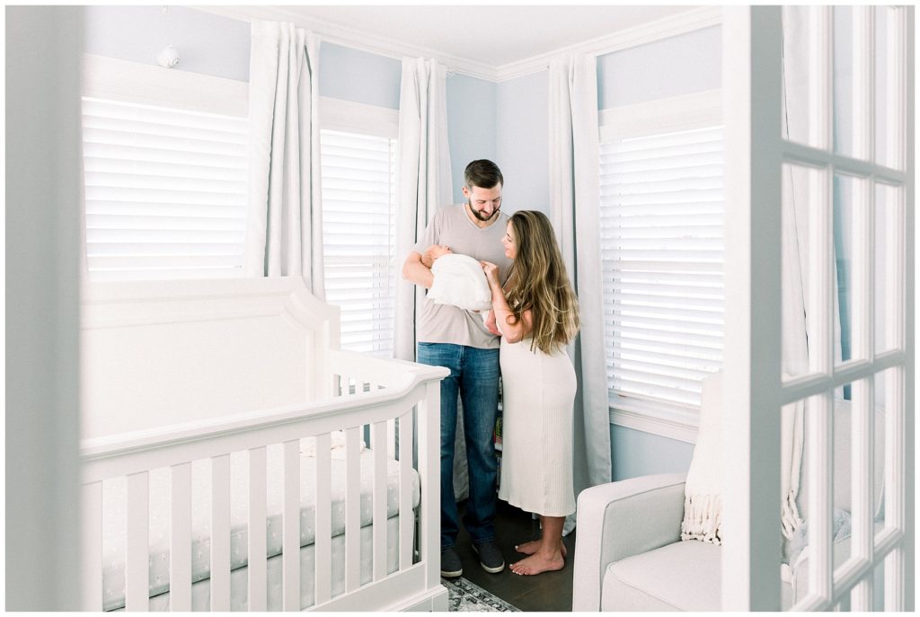 baby's nursery, boston newborn photo session