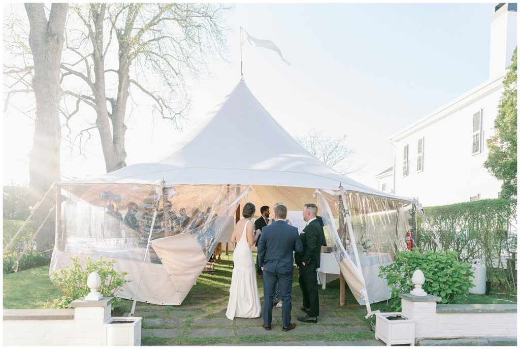 martha's vineyard tented wedding